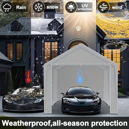 Opbergtent – Tentgarage – Schuurtent – Carport – Opslagtent – 3x6 Meter – Waterdicht PE Zeil – Stevig Gegalvaniseerd Stalen Frame