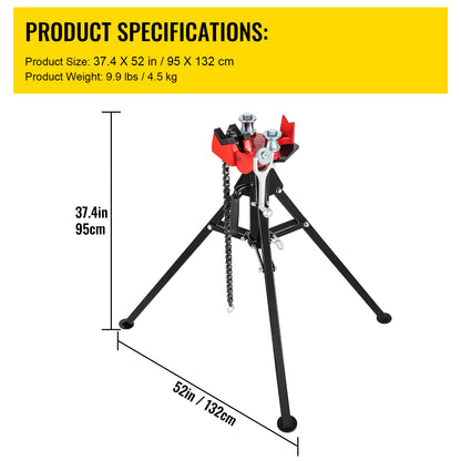 Kettingtang – Kettingbreker – Kettingschakeltang – Kettingsluiter – Kettingschakel Tang – Grote Pijpcapaciteit 1/8"-5" – Slipvaste Ketting 67 cm