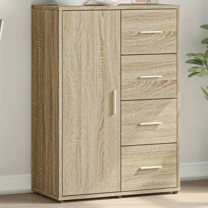 Houten Opbergkast – Dressoir – Bergkast – Ladekast – Ladenkast – 6 Lades – 60x31x84 cm – Houten Frame – Modern Design – Bruin