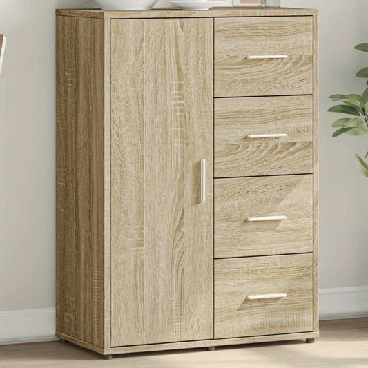 Houten Opbergkast – Dressoir – Bergkast – Ladekast – Ladenkast – 6 Lades – 60x31x84 cm – Houten Frame – Modern Design – Bruin