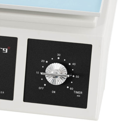 Orbitale Schudplatform – Laboratorium Shaker – Mengplaat – Schuder – Testbuis Schudplatform – Instelbare Snelheid 0-210 RPM – Timer 0-60 Min – Groot Platform 31,5x21,8 cm – Robuuste ABS Behuizing