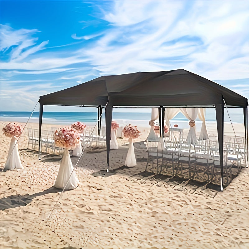 Partytent – Paviljoen – Tuintent – Feesttent – Schaduwtent – 3x6 m – Met 6 Zijwanden – UV Bescherming – Verstelbare Hoogte