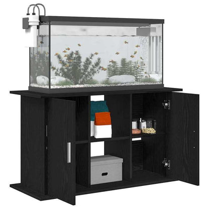 Aquariummeubel – Aquariumstandaard – Aquariumkast – Aquariummeubel Hout – Aquariumbasis – Zwart Eikenhout – Stevige Constructie – 101x41x58 cm