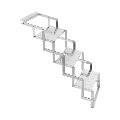 Aluminum Alloy Scissor Stairs, Foldable Step Ladder, 3 Steps Ladder for RV/Camper