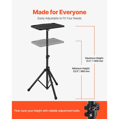 Fietsbureau – Hometrainer Bureau – Loopband Bureau – Sta Bureau – Fitness Bureau – Verstelbaar 86-130 cm – Stevig ABS Werkblad 50 cm
