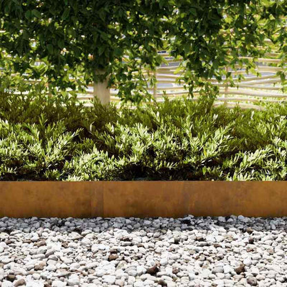 Landschapsrand – Tuinborder – Opritafscheiding – Padafbakening – Tuinbestrating – Weerbestendig Staal – 20-delige Set Bruin