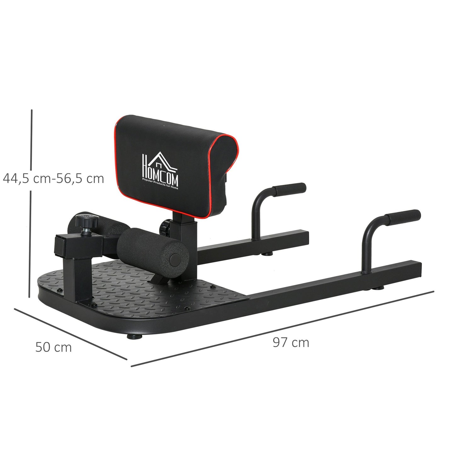 Sissy Squat Trainer – Knie Trainer – Leg Trainer – Buikspier Trainer – Bilspier Trainer – Zwart – 3-in-1 Verstelbaar – Stevig Stalen Frame Tot 120 Kg