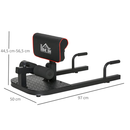 Sissy Squat Trainer – Knie Trainer – Leg Trainer – Buikspier Trainer – Bilspier Trainer – Zwart – 3-in-1 Verstelbaar – Stevig Stalen Frame Tot 120 Kg