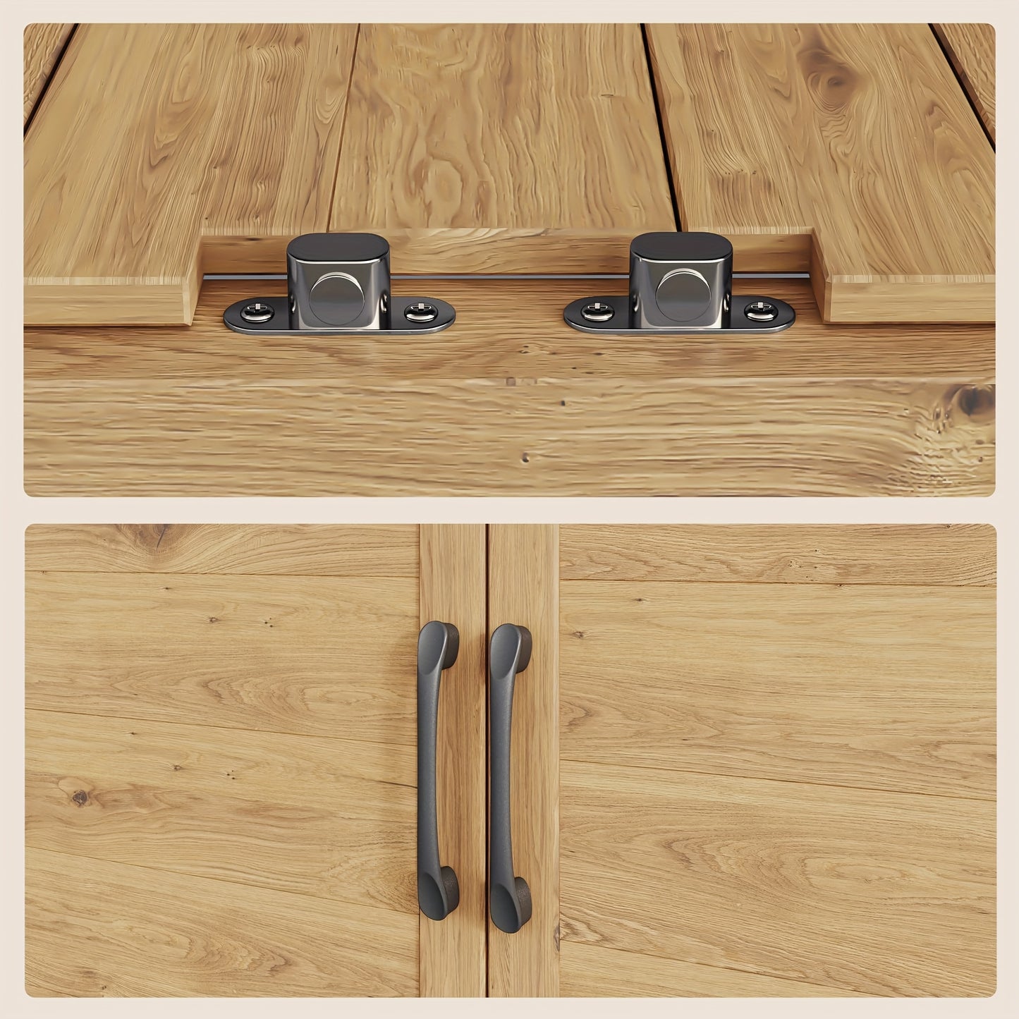 Ladekast – Opbergkast – Commode – Dressoir – Kast – Houten Kast Met 5 Lades En Open Plank – Compact Design Van Hoogwaardig Dennenhout Met Metalen Handgrepen