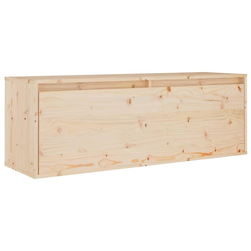 Massief Houten TV-kast – Wandmeubel – TV-standaard – Opbergkast – Entertainmentmeubel – Set van 5 – Duurzaam Hardhout – Muurbevestiging Zonder Stroom