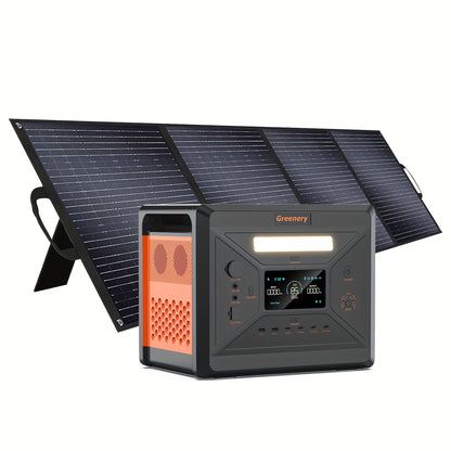 Draagbare Powerstation – Mobiele Generator – Solar Generator – Outdoor Stroomvoorziening – Noodstroomvoorziening – 2500W Vermogen – 2304Wh Capaciteit – Snel Opladen & UPS Functie