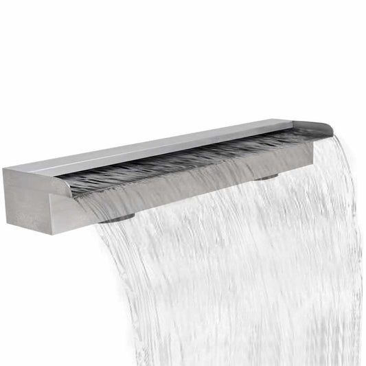 Vijverfontein – Tuinfontein – Waterornament – Zwembadfontein – Buitenfontein – 90 cm Hoog – RVS Chloorbestendig – Zonder Elektriciteit