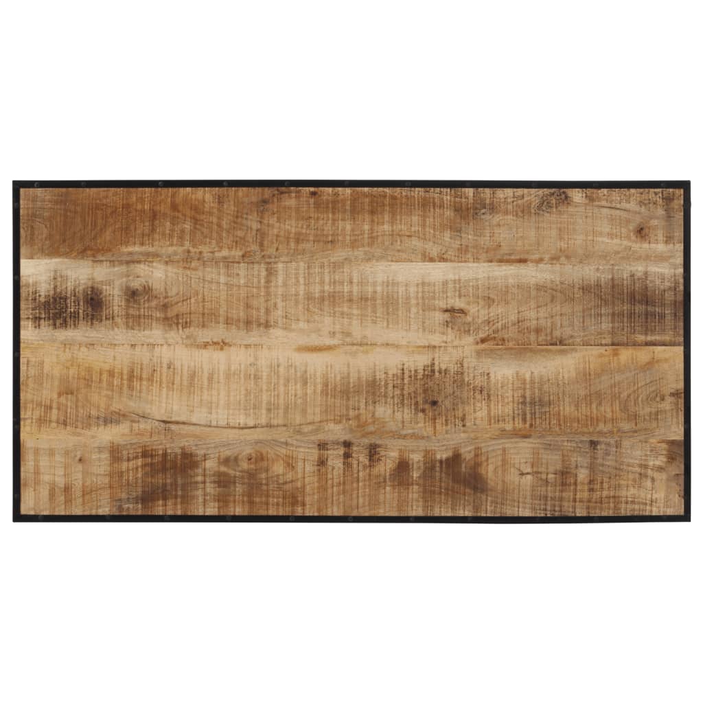 Barset – Barsets – Bar Set – Tuinbarset – Tuinbarsets – Massief Mango Hout – Industrieel Metaal Frame - Bruin