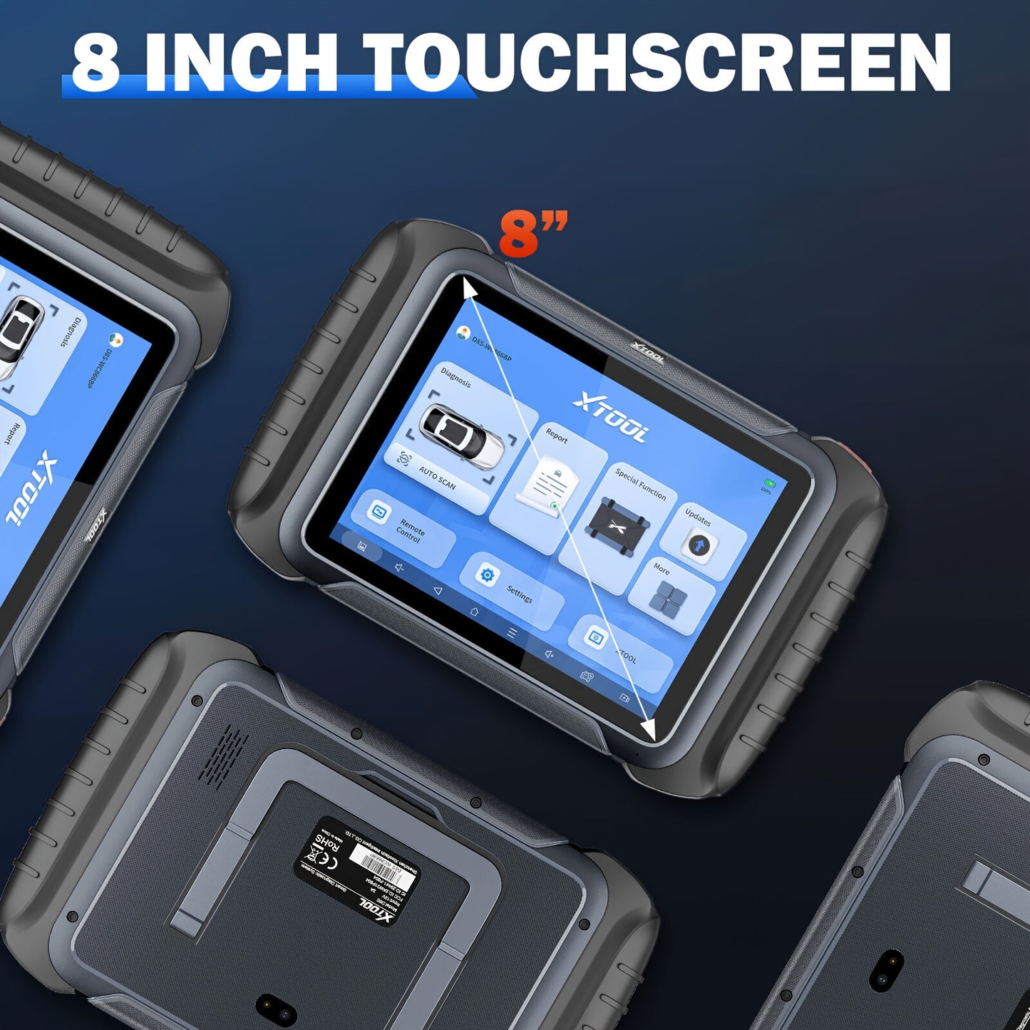 Autodiagnoseapparaat – Auto Scanner – Diagnose Tool – Foutcode Lezer – Autoscanner – 8 Inch Touchscreen – 38+ Servicefuncties – Online ECU Codering