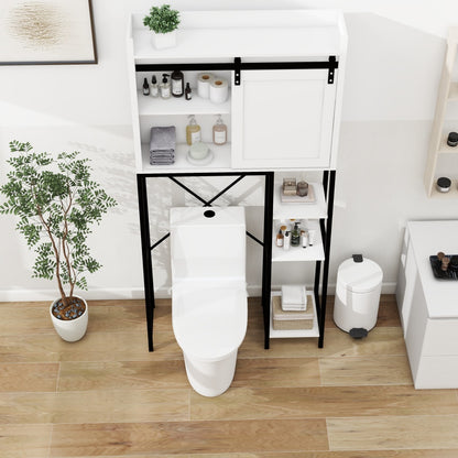 Badkamerkast – Opbergkast – Kolomkast – Badmeubel – Wastafelonderkast – Modern Wit – Ruimtebesparend Ontwerp – Verstelbare Planken