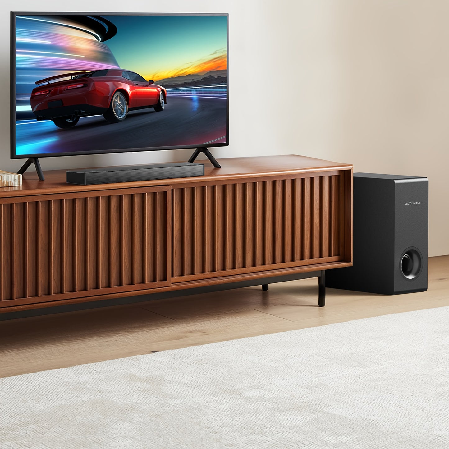Soundbar – Geluidsbalk – TV Speaker – Home Cinema Geluidssysteem – Surround Sound Set – 2.1 Kanaals Met Subwoofer – Dolby Atmos Ondersteuning – 190W Bass Boost