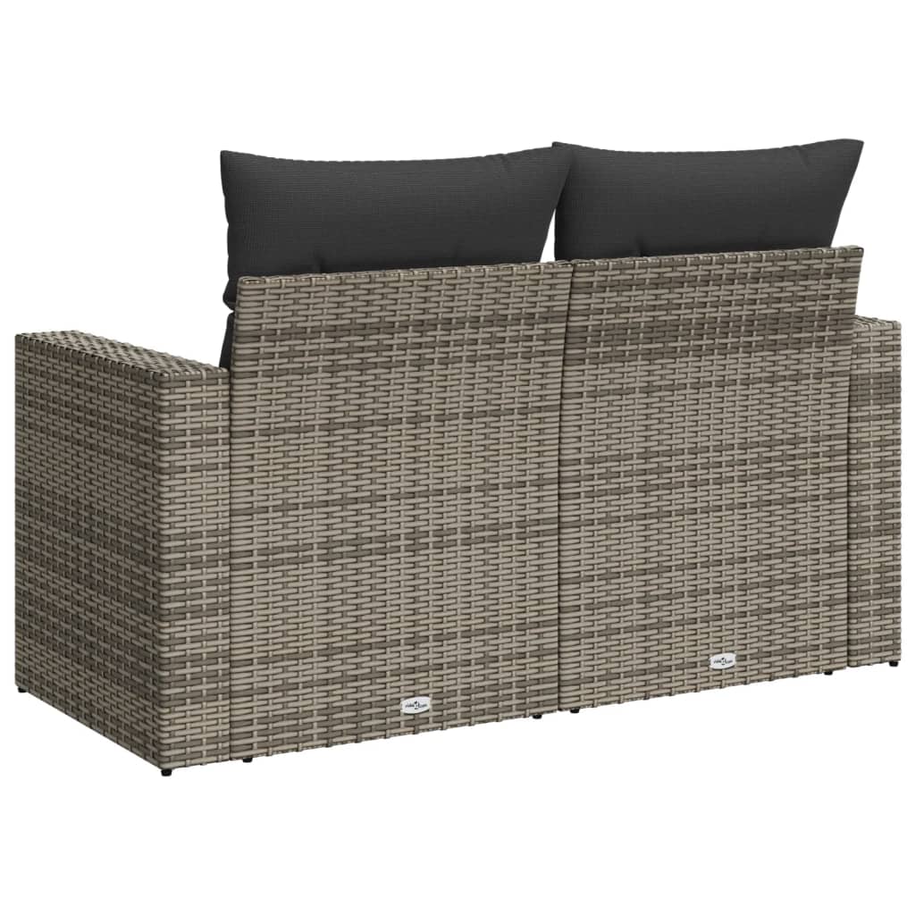 Tuinbank – Buitenbank – Balkonbank – Tuinmeubel – Zitbank – 2-Zits – Poly Rattan – Weerbestendig – Met Opbergruimte