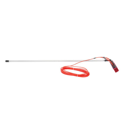 Waterborstel – Ramenborstel – Reinigingsborstel – Zonnepanelenborstel – Verandaborstel – Uitschuifbare Steel 1-8 Meter – 20 Meter Waterslang – Verstelbare Borstelkop 180° – Rood