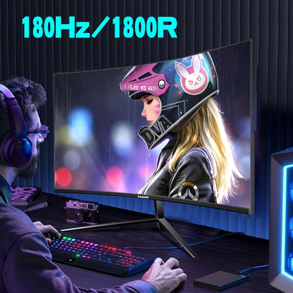 Gaming Monitor – Curved Monitor – Gaming Display – 27 Inch Scherm – Full HD – 180 Hz Refresh Rate – 1800R Kromming – VA Paneel