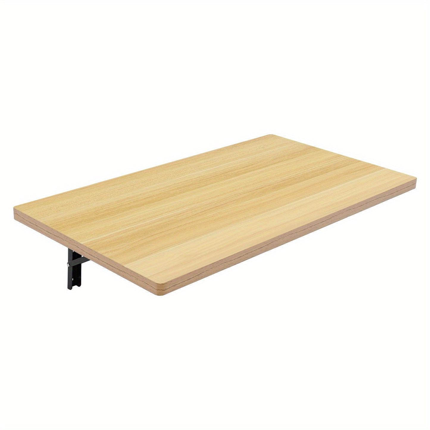 81.28x45.72 cm Heavy-Duty Foldable Wall-Mounted Workbench with Adjustable Height (56.9cm-91.95cm) - Space-Saving Metal Frame & Wood-Like Surface, 49.9 KG Capacity, Manual Operation for Workshop, Garage, Home Office - Modern M