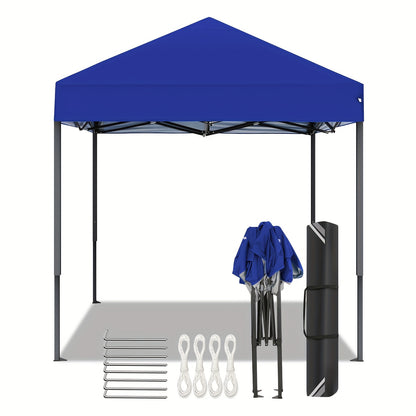 2×2m Pop-up Tent, Folding Gazebo, No Side Walls, With Carry Bag, Easy To Set Up, Height Adjustable, Safe And Sturdy Portable, Camping Canopy, Suitable For Weddings, Market Stalls, Parties, Gardens, Terraces, Courtyards, Beac