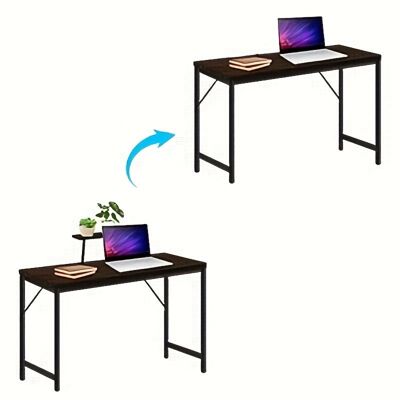 Ergonomic Home Office Desk With Monitor Stand | 100x50x75cm Space-Saving Computer Table | Commercial-Grade Office Desk 75cm Height