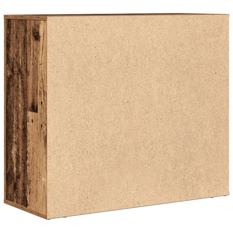 Sideboard 80x33x70cm edited wood oud woodkleurig Removable storage practical