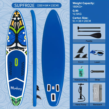 Paddleboard – SUP Board – Stand Up Paddle – Inflatable Paddleboard – Watersportboard – Indigo Sea Slider – Lichtgewicht PVC – Stabiel en Duurzaam