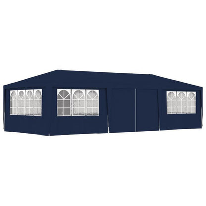 Partytent – Feesttent – Paviljoen – Tuintent – Vouwtent – Blauw – 4x9 Meter – Waterbestendig Polyester 90 g/m²