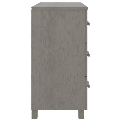 Sideboard hamar 90x40x80cm solid pine light gray Removable storage practical
