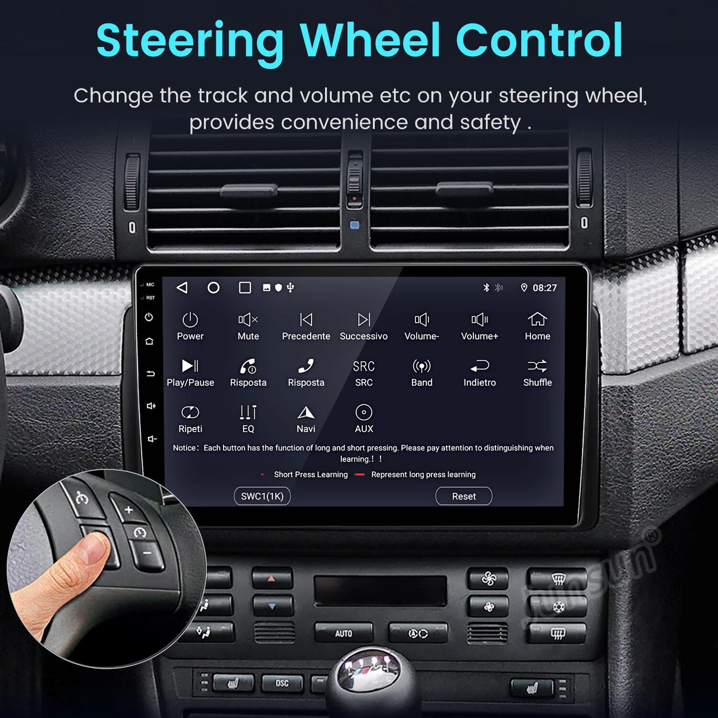 Android 13 Autoradio – Car Stereo – Multimedia Systeem – Navigatie Unit – Touchscreen Radio – Draadloze CarPlay & Android Auto – 9 Inch HD Scherm – Ingebouwde GPS & Achteruitrijcamera