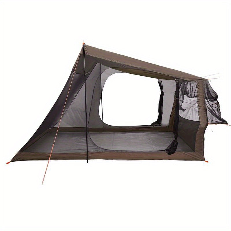 Autotent 2-Person Lightweight Camping Tent - Easy Setup, Durable Brown & Black Design with Mesh Ventilation, Zipper Closure for Outdoor Hiking, Fishing, Picnics, Hiking Shelter | Compact Design | Easycarry Bag, Camping Access