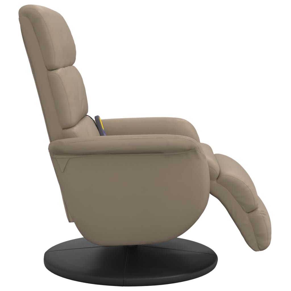Tuinstoel – Relaxfauteuil – Ligstoel – Verstelbare Stoel – Draaistoel – Verstelbare Rugleuning – Kunstleer Cappuccino