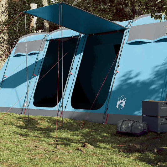 Kampeertent – Familietent – Tunneltent – Opblaasbare Tent – Lichtgewicht Tent – Ruim 10 Persoons – Waterdicht Polyester met PU-Coating - Blauw