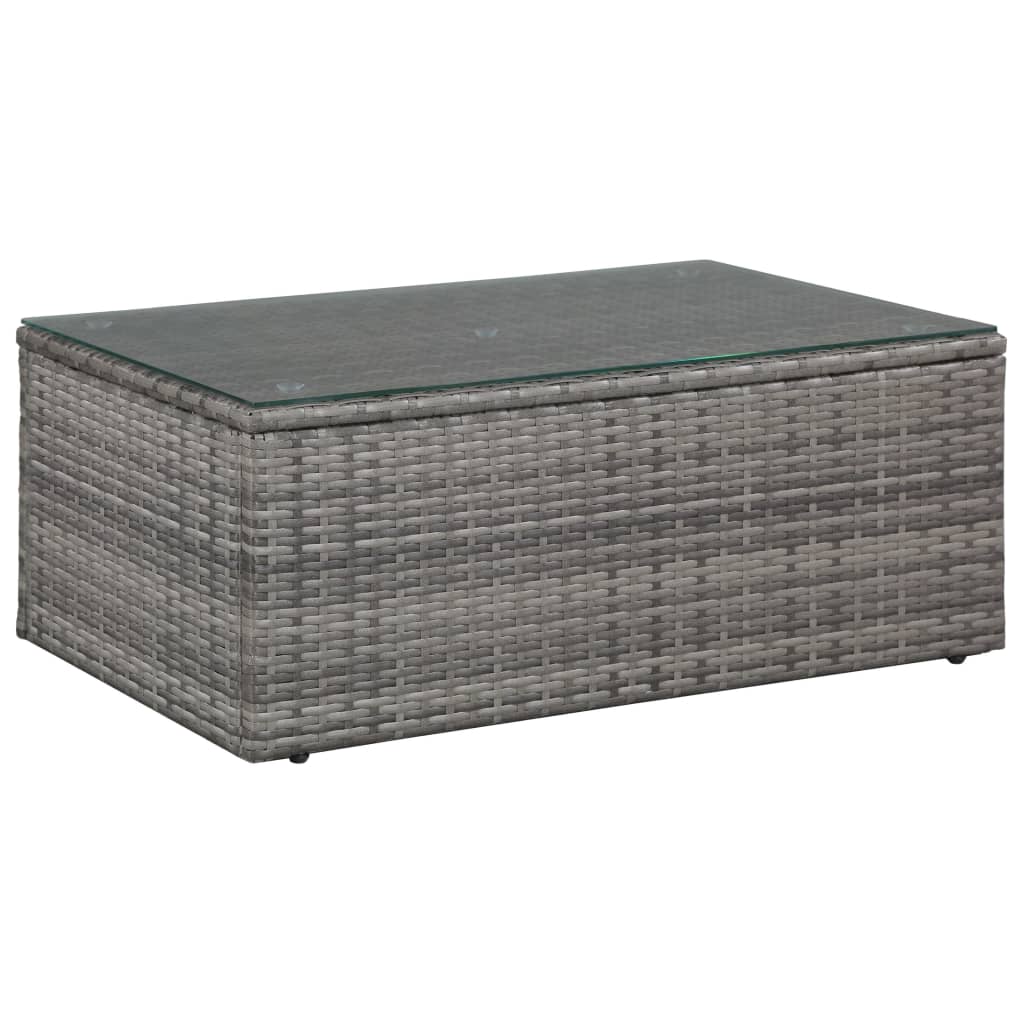 Loungeset – Tuinmeubelset – Loungeset Balkon – Loungeset Hoekbank – Loungeset Poly Rattan – Bruin – Weerbestendig PE Rattan – Uitneembare Wasbare Kussenhoezen