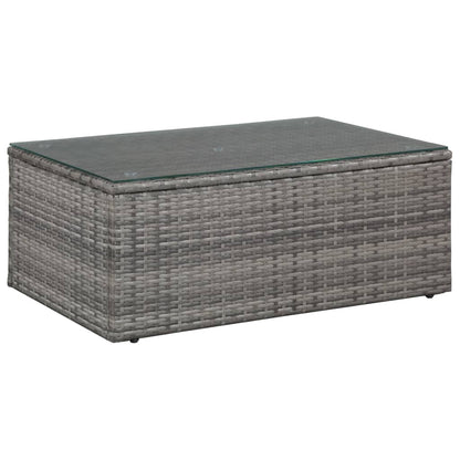 Loungeset – Tuinmeubelset – Loungeset Balkon – Loungeset Hoekbank – Loungeset Poly Rattan – Bruin – Weerbestendig PE Rattan – Uitneembare Wasbare Kussenhoezen