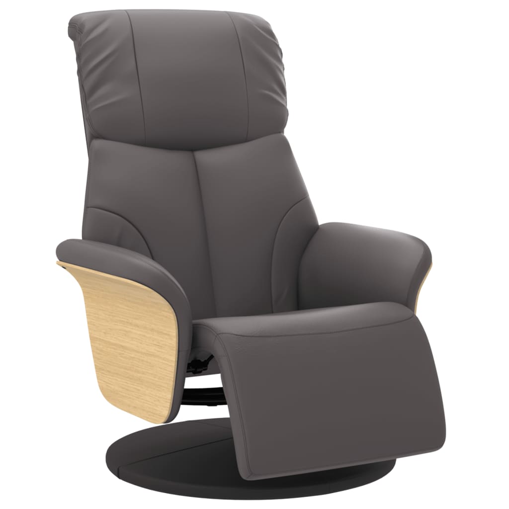 Relaxfauteuil – Relaxstoel – Loungefauteuil – Draaifauteuil – Verstelbare Fauteuil – Kunstleer – 360° Draaibaar – Verstelbare Rugleuning 105-125°