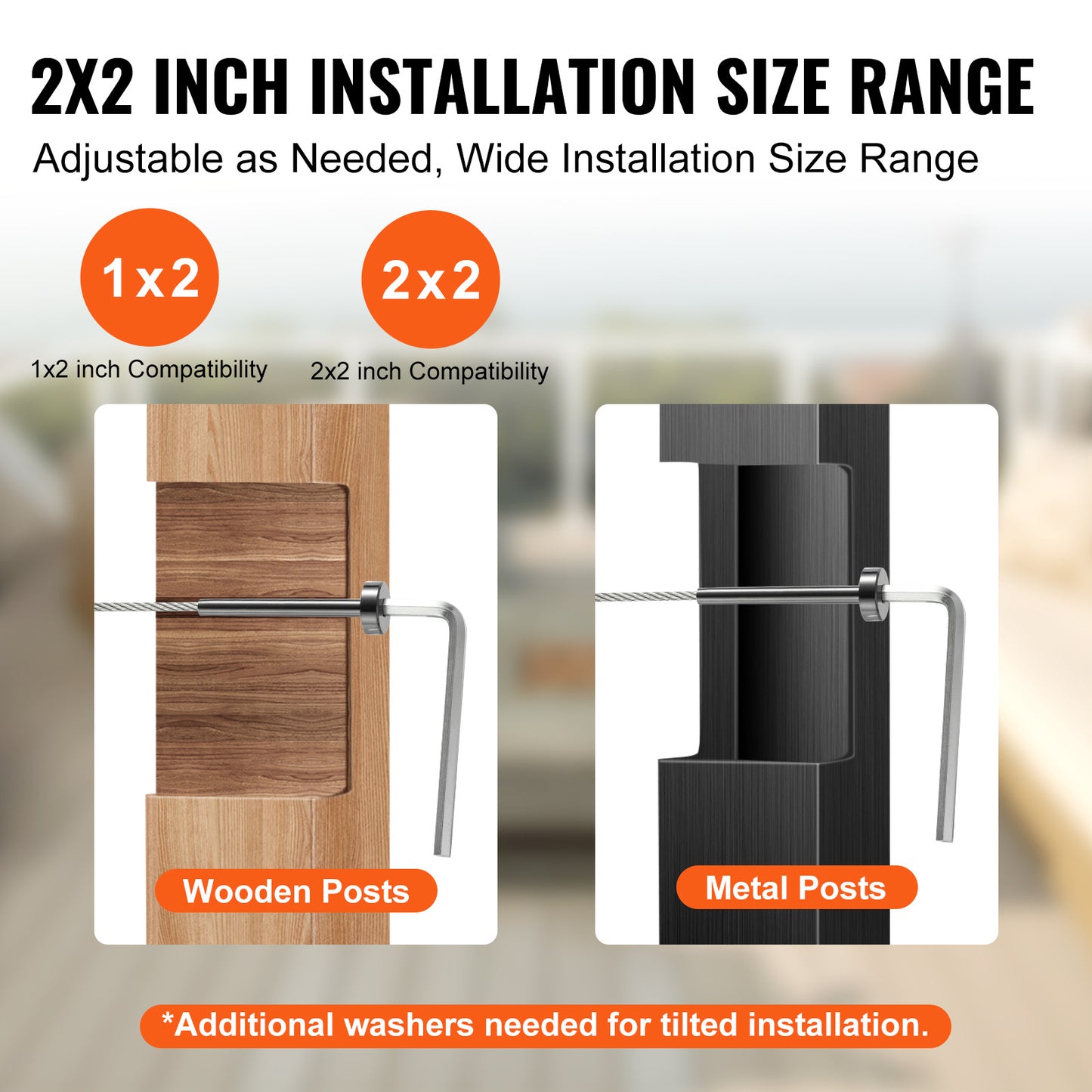 Kabelreling – Kabelbalustrade – Balustradekit – Draadrail – Kabelafscherming – T316 Roestvrij Staal – 3,2 mm Dikte – Onzichtbare Montage – Weerbestendig Zwart