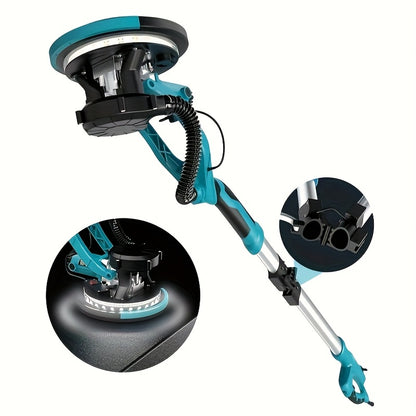 Droge Schuurmachine – Wand Schuurmachine – Vloerschuurmachine – Stofvrije Schuurmachine – Automatische Stofafzuiging – Blauw – Verstelbare Snelheid – LED-Verlichting