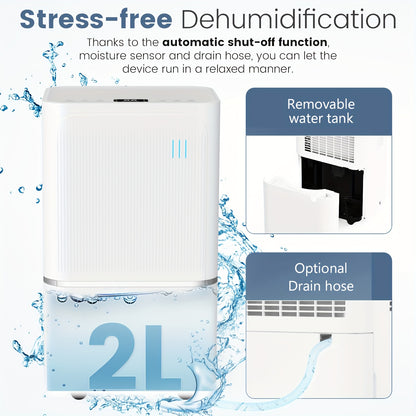 Luchtontvochtiger – Ontvochtiger – Dehumidifier – Vochtvreter – Vochtopnemer – 14L per dag – Wifi & Digitaal Vochtigheidsdisplay