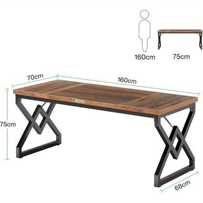 Bureaustoel – Kantoorstoel – Draaistoel – Gamestoel – Ergonomische Stoel – Extra Groot Tafelblad 160x70 cm – Stevig Metalen Frame