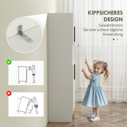 Wit Keukenkastje – Opbergkast – Kastje – Keukenmeubel – Microgolfstandaard – Compact Formaat – Stevige Spaanplaat