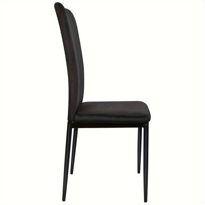 Eetkamerstoelen – Stoelen – Kuipstoelen – Keukenstoelen – Woonkamerstoelen – Set van 6 – Zwarte Velvet Bekleding – Stabiele Metalen Poten