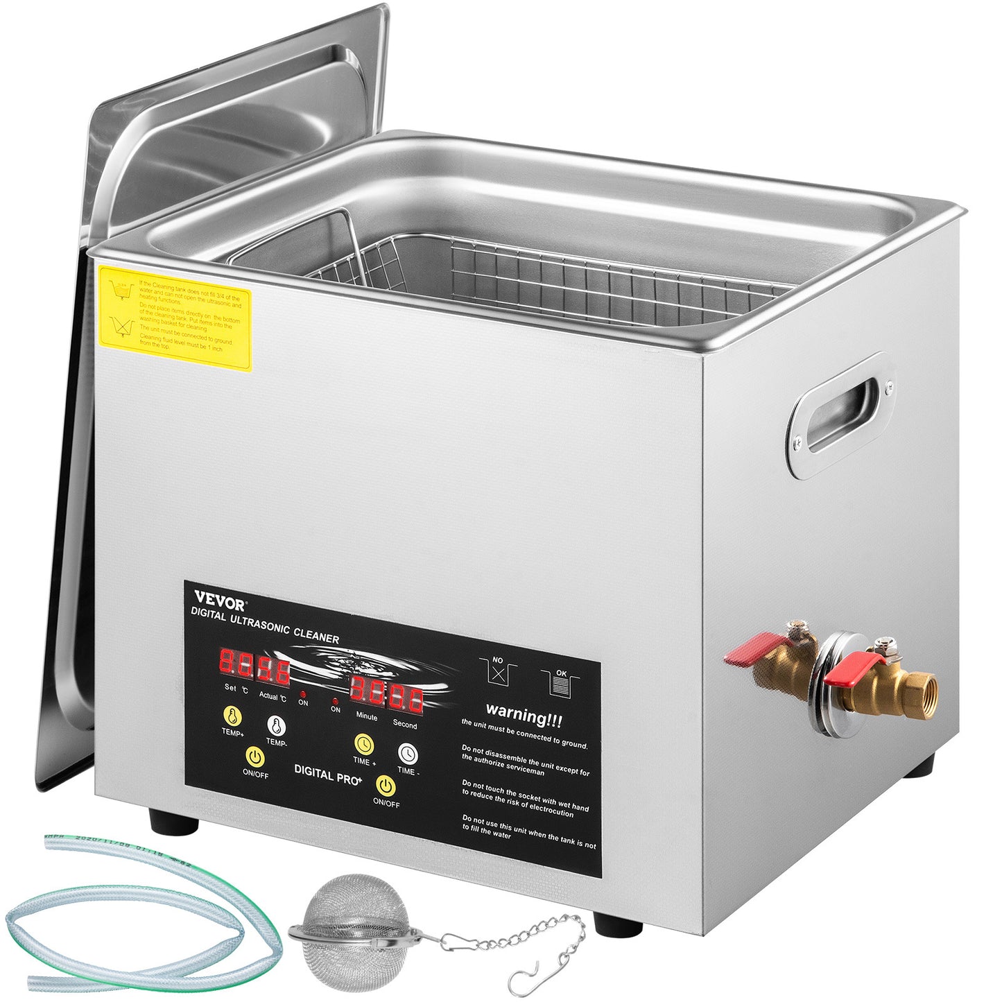 Ultrasone reiniger – Ultrasoon apparaat – Sieraden reiniger – Brillen reiniger – Horloge reiniger – 10 liter capaciteit – Verwarmingsfunctie tot 80°C