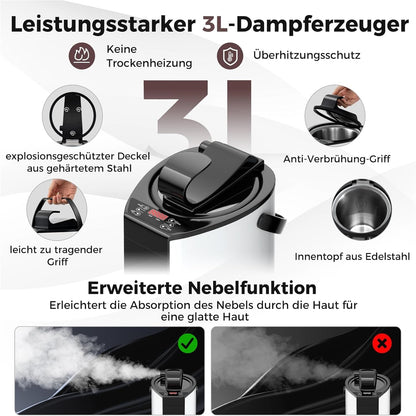 Sauna Tent – Stoombad – Infrarood Sauna – Wellness Tent – Home Spa – Instelbare Temperatuur 35-63°C – Inclusief Stoel en Voetmassager Bruin