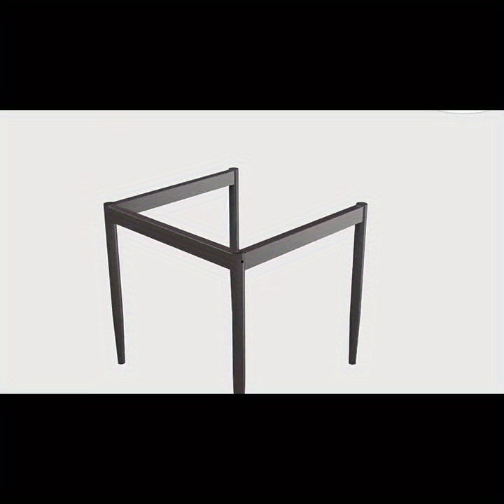 Set van 6 Eetkamerstoelen – Grijs Kunstleer met Stevige Metalen Poten – Moderne en Comfortabele Stoelen voor Keuken of Eetkamer