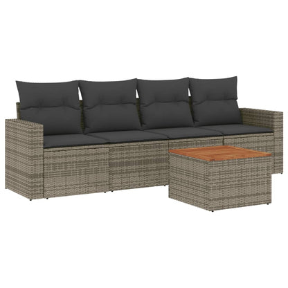 Loungeset – Loungemeubels – Tuinset – Zitgroep – Loungebank – PE Rattan – Inclusief Wasbare Kussens