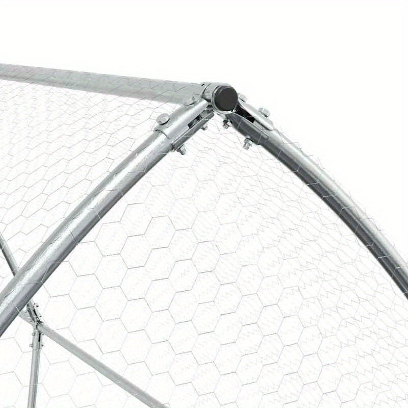 Dierenkooi – Konijnenhok – Knaagdierkooi – Kleine Dierenren – Huisdierenkooi – Metalen Frame – 400x105x182 cm – Weerbestendig – Veilig Slot