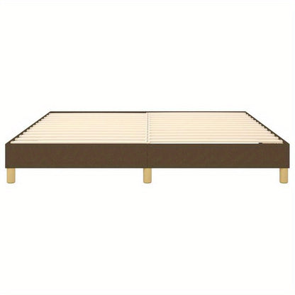 Modern Minimalist Bed Frame - Heavy-Duty Construction, Easy Assembly, Space-Saving Design, Compatible with All Mattresses, Ideal for Small Bedrooms & Apartments - Marrone Scuro (Dark Brown) - No Power Needed, Apartment Furnit