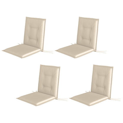 Tuinkussens – Stoelkussens – Zitkussens – Tuinstoelkussens – Kussen Set Beige – 108 x 50 x 5 cm – Water- en UV-bestendig Polyester